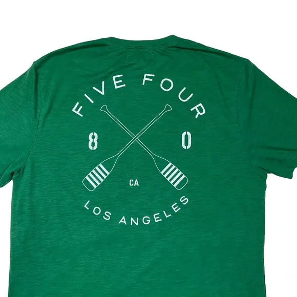 FIVE FOUR Los Angeles Drifter Paddle Flag T Shirt L Green Boat - Picture 6 of 11